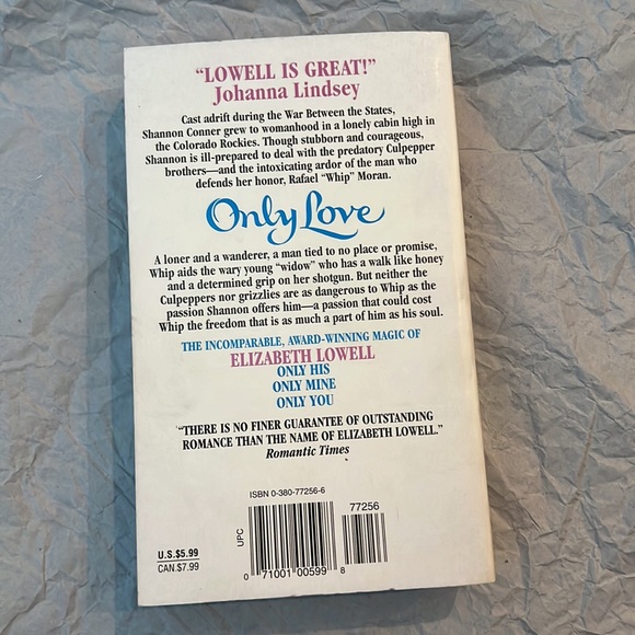 ⭐️5 for $15⭐️ Only Love by Elizabeth Lowell | Book - Picture 2 of 2